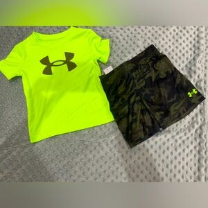 Toddler Underarmour summer short set NWT